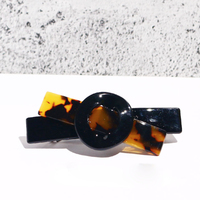 Barrettes à cheveux uniques en plastique, pièces, accessoires de décoration, tortue, acétate