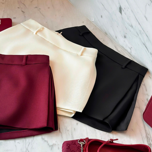 กระโปรงผู้หญิงทรงเอ สไตล์ลำลอง ผ้าฝ้าย ระบายอากาศได้ดี เป็นมิตรกับสิ่งแวดล้อม ดีไซน์ทรงเอ ความยาวมินิ เอวสูง ผลิตในเวียดนาม บริการ OEM - Product Image 2