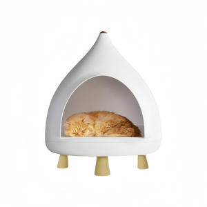 บ้านสัตว์เลี้ยงทั่วไปสำหรับสุนัขและแมวขนาดเล็กลายหมีเท็ดดี้บ้านสัตว์เลี้ยงอเนกประสงค์พร้อมการเข้าถึงสี่ฤดูวัสดุพลาสติกที่ทนทานเป็นพิเศษ - Product Image 2