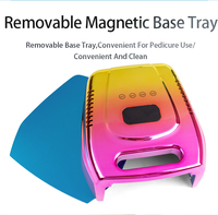 Lampe à ongles professionnelle rechargeable à séchage rapide pour salon, lampe de polymérisation de gel en métal robuste