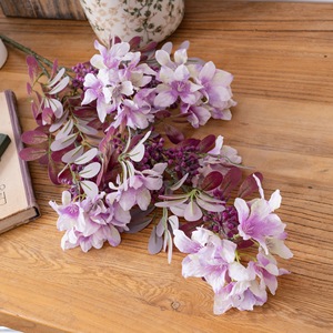 Fleurs artificielles Welwyn, violet clair, faites à la main, pour décoration de mariage, style INS, plantes vertes transfrontalières - Product Image 3