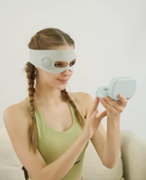 Masajeador EMS Inno IHC-8124L con Función de Calor, Alivia la Migraña y la Sequedad Ocular, para Rostro/Ojos, 145min de Carga, Tipo-C USB, 3 Modos de Intensidad, 10 Niveles