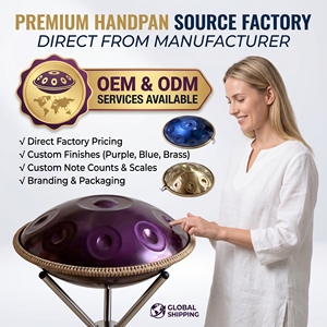 Tambor Handpan de Acero Inoxidable de 22 Pulgadas, 12 Notas, Escala D Kurd, para Sanación Sonora y Meditación, Fabricante OEM ODM Profesional - Product Image 6