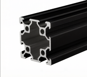 โปรไฟล์อะลูมิเนียมอัลลอยด์มาตรฐานยุโรป 4040 T5 สีดำ แบบ V-slot สำหรับประกอบเคสคอมพิวเตอร์ DIY พร้อมบริการตัดตามแบบ - Product Image 1