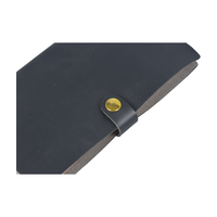 Carnet de notes en gros noir simple avec bouton-pression métallique, idéal pour les cadeaux de fin d'année – Direct Usine