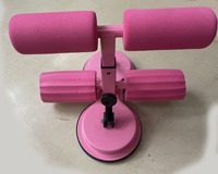 Barre de fitness à domicile à ventouse pour sit-ups, support de pied au sol en acier, barre portable pour sit-ups et pompes, dispositif d'assistance