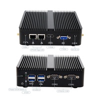 Mini PC Sin Ventilador, Quad Core J4105 J4125 N4100, 16G DDR4, 256G SSD, Win10, Nuc, Doble Lan, RS232 COM, Mini Ordenador Industrial
