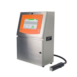 Imprimante jet d'encre industrielle CE automatique à plat pour petits caractères, machine de codage rapide et de marquage de date pour applications PVC - Product Image 1