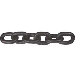 Cadena de Elevación Soldada de Alta Resistencia GB5802-86 Clase T8, Blindaje Estándar, Zinc Negro, Resistencia a la Tracción 35 50 75, Tamaños MPL, Acero Resistente C - Product Image 1