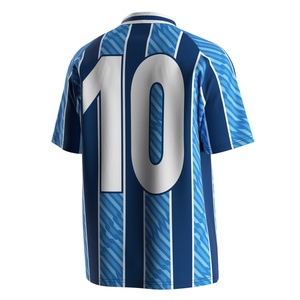 Camiseta de Fútbol Ligera con Bordado, Cuello Polo en V y Tejido Transpirable para Partidos de Club y Juegos de Fin de Semana - Product Image 3