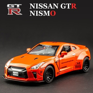 Vente en gros Modèle de voiture de sport en alliage Nissan <span class=keywords><strong>GTR</strong></span> <span class=keywords><strong>R34</strong></span> 1:32 moulé sous pression, son et lumière, portes ouvertes, décoration de modèle de voiture jouet en métal - Product Image 5
