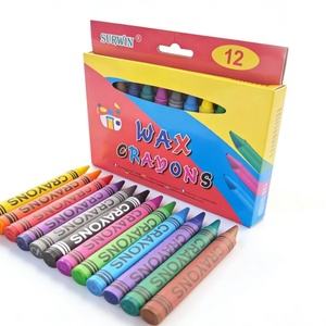 สีเทียนเนื้อเนียนคุณภาพสูง 12 สี ปลอดสารพิษ พกพาสะดวก สำหรับนักเรียน ราคาโรงงาน โปรโมชั่นพิเศษ - Product Image 5
