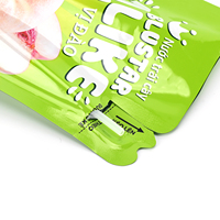 Pochettes Doypack en aluminium avec bec verseur et paille pour jus de fruits, emballage plastique pour liquides