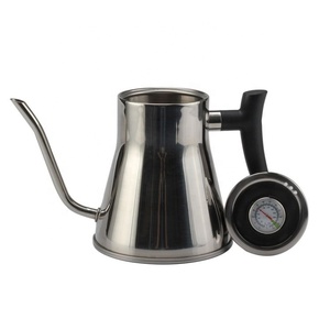 กาต้มน้ำสแตนเลสแบบยาวมีฝาปิดหม้อต้มชากาแฟแบบคอห่าน - Product Image 1