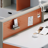 Nouvel ensemble combiné bureau et chaise de bureau pour personnel financier avec écran, porte-cartes, Usine de meubles Anyue