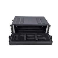 Étui de vol personnalisé 19 "260/390mm portable 2U 3U 4U 6U en plastique dur pour écran de levage motorisé Étui de vol Dj antichoc Pioneer Sr2