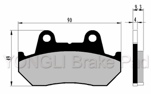Pastillas de Freno Delanteras de Alto Rendimiento FA69/2 para Motocicletas <span class=keywords><strong>HONDA</strong></span> CBX Cg 150, Nuevas - Product Image 6