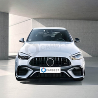 2015-2021 Accessoires de carrosserie de classe C W205 Kit de carrosserie pour la mise à niveau de classe C vers W206 C63 AMG 2022