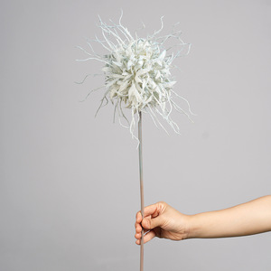Flores Artificiales en Forma de Bola de Rayo, Orquídea Azul Niebla, Planta Completa Decorativa para Bodas, Accesorio para el Pasillo - Product Image 2