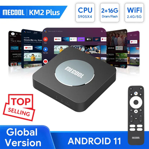 Mecool KM2 cộng với Amlogic s905x4 Quad Core Wifi ATV hộp 5g thông minh <span class=keywords><strong>Android</strong></span> 11 TV Hộp 16GB điều khiển Remoto GT phương tiện truyền thông <span class=keywords><strong>V8</strong></span> Nova 2 GB 4k - Product Image 2