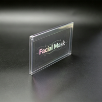 Boîte en plastique PET personnalisée, directement de l'usine, étui d'emballage portable pour masques faciaux et accessoires de beauté cosmétiques