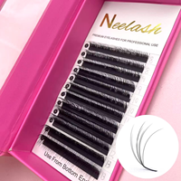 Extensions de cils 3D multicouches Camélia Marque Privée, effet naturel pour DIY, éventail souple et facile, cils pré-faits et denses, usage professionnel