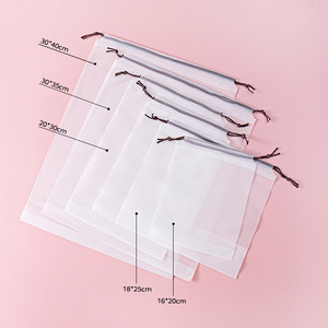 ถุงเก็บของแบบมีเชือกผูกใสลายหมีสำหรับถุงเท้าชุดชั้นในและรองเท้า น้ำหนักเบา รูปทรงสี่เหลี่ยมผืนผ้า ความจุ 1-3 ลิตร - Product Image 3