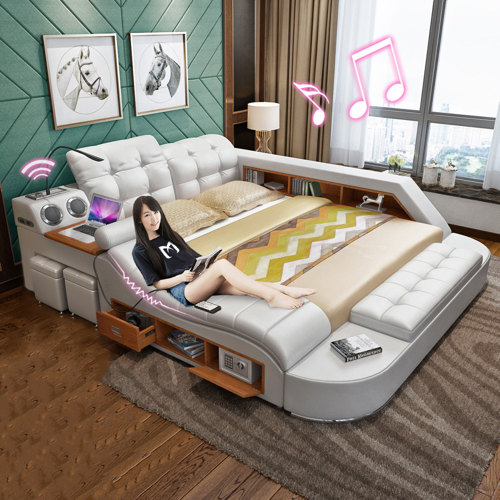 Smart TV Beds Frame Elevate Your Bedroom Style Game