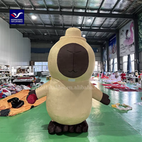 Vente chaude Gonflable Brun Fursuit Mascotte Animal Robes Gonflable Kapibala Capybara Mascotte Costumes Pour La Publicité Des Événements