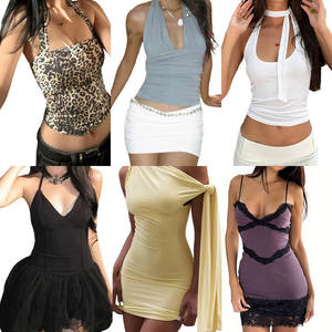 Ballots de vêtements d'occasion en gros pour femmes, robes, assortiment aléatoire, vêtements usagés avec étiquettes coupées - Product Image 1