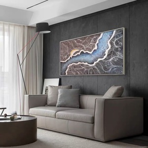 Nhà máy Trung Quốc chảy dòng, phong cách Trung Quốc Mới trừu tượng Phong cảnh trang trí khách sạn khách sạn hiên ngoài trời nghiên cứu Tranh văn phòng - Product Image 5