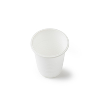 Vaisselle en pulpe de fécule de maïs jetable Tasse à café bon marché Conteneur alimentaire à emporter Eau de thé de fécule de maïs biodégradable jetable