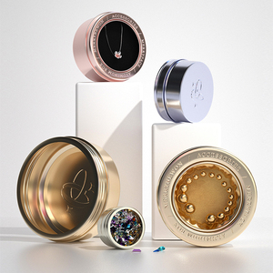 Xu Hướng Mới Tùy Chỉnh <span class=keywords><strong>Tin</strong></span> Bao Bì Nhôm <span class=keywords><strong>Tin</strong></span> Jar Cho Đồ Trang Sức Đá Quý Hộp Lưu Trữ Với Cửa Sổ - Product Image 3