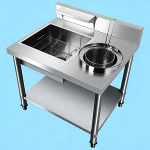 Máquina Profesional para Rebozar y Cubrir Alimentos, Estación de Trabajo de Acero Inoxidable de Alta Capacidad para Polvo de Pollo en Restaurantes de Comida Rápida - Product Image 5