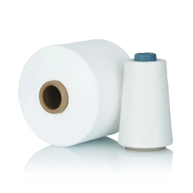 Ventes du fabricant de fil de coton recyclé coton peigné teint pour le tissage