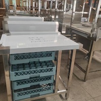 Table de travail inoxydable de haute qualité de vente directe d'usine pour le lave-vaisselle de cuisine commerciale compatible