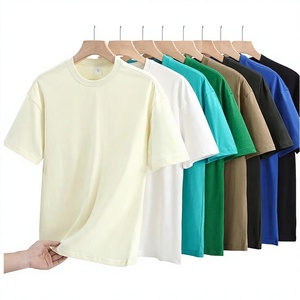 T-shirt surdimensionné en coton 100% de 280 g/m², col rond, épaules tombantes, logo personnalisé, manches courtes, streetwear vintage - Product Image 3