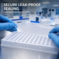 Plaque PCR à 96 puits à bords pleins, 0,1 mL, en PP |   Flacons à fond en V stériles, sans DNase/RNase, à faible évaporation, sans pyrogène, certifiés CE