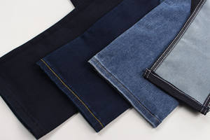 साटन स्ट्रेच डेनिम 10 ऑउंस कॉटन पॉलिएस्टर स्पैन्डेक्स डेनिम जींस फैब्रिक - Product Image 5