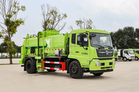 Dongfeng 10 CBM camion à ordures de cuisine camion de collecte des déchets de cuisine chargeur arrière camion à déchets alimentaires en vente