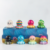 Poulpe Squishy à Remontée Lente, Doux, Kawaii, Anti-Stress, Jouet à Presser, Boîte Mystère pour Enfants, Cadeaux de Fête d'Anniversaire
