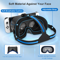 2024 noël vente chaude 3D VR Machine de jeu VR lunettes boîte 3D bandeau Compatible Nintendo Switch OLED contrôleur jeu