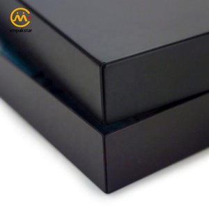 กล่องใส่แก้วไวน์2ชิ้นพร้อมช่องใส่โฟมกระดาษสีดำแข็งโลโก้แบบพรีเมียม - Product Image 3