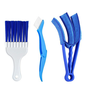 Cepillo de cerdas azules con mango de plástico, cerdas de nailon, herramienta de limpieza multifuncional para uso doméstico - Product Image 1