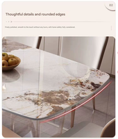 2026 Neuer Stil Rechteckiges Esstisch-Set für Kleine Wohnungen Modernes Minimalistisches Italienisches Design