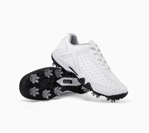 Zapatos de Golf Blancos con Tacos, Calzado Deportivo Ligero para Hombre, para Entrenamiento en el Campo - Product Image 4
