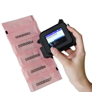 12.7mm Mini Handheld Inkjet Hand Held Date Ink Jet Printer For Plastic Bottles Online Printing