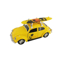 Échelle de traction classique 1:36 de haute qualité, modèle léger moulé sous pression, voitures jouets avec planche de surf