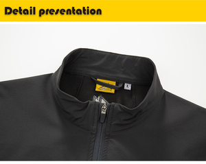 Veste softshell pour homme A-1, polyester, élasthanne, nylon, tricotée, imperméable, coupe-vent, respirante, séchage rapide, à capuche longue, coupe ample - Product Image 4