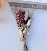 Ces fleurs en gros Mini Bouquet de fleurs séchées Babysbreath Lover Herbe Feuilles d'eucalyptus Petites fleurs décoratives